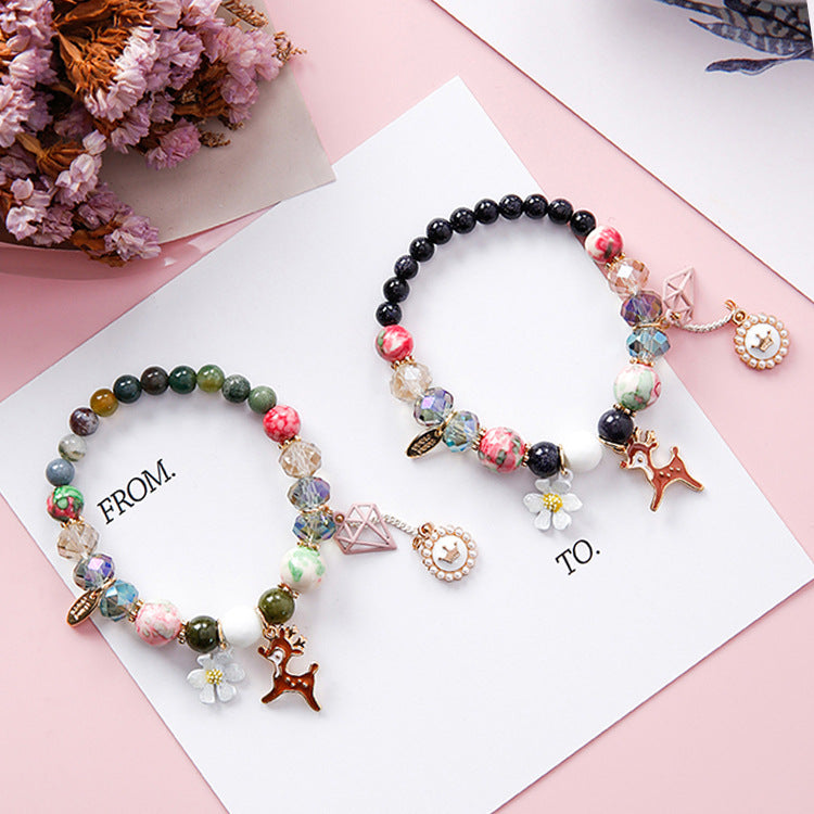Stylish Natural Bead Bracelet