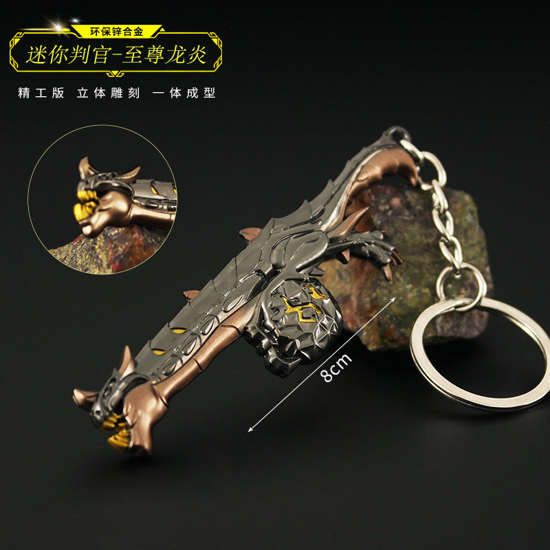 Valorant Style Metal Gun Keychain 🎮✨