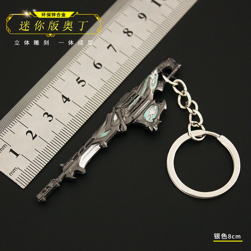 Valorant Style Metal Gun Keychain 🎮✨