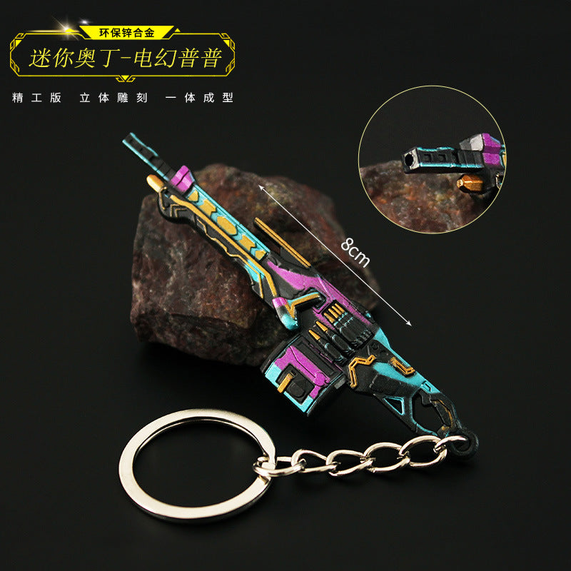 Valorant Style Metal Gun Keychain 🎮✨