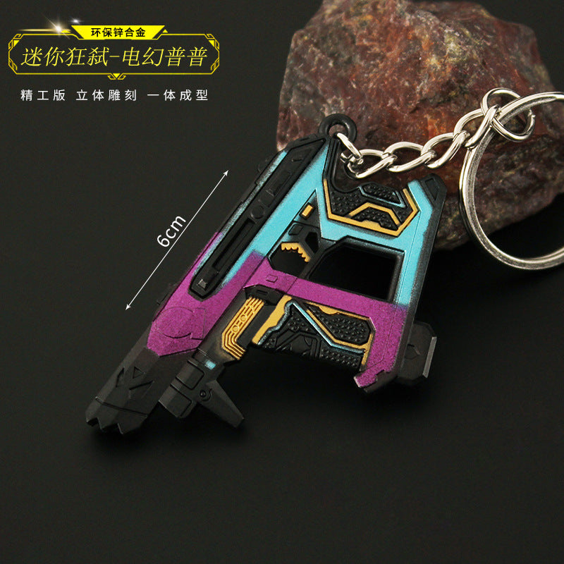 Valorant Style Metal Gun Keychain 🎮✨