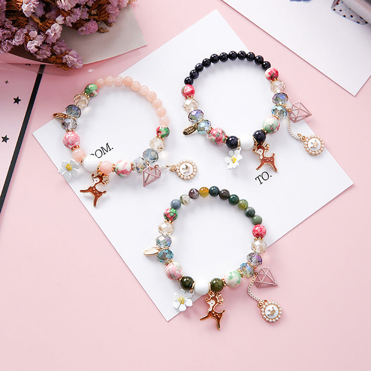 Stylish Natural Bead Bracelet