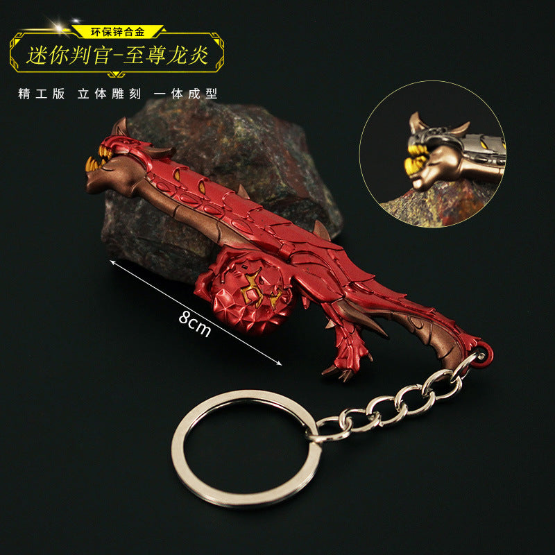 Valorant Style Metal Gun Keychain 🎮✨