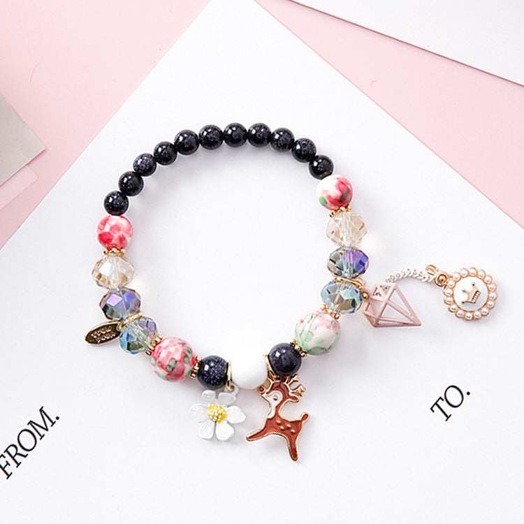 Stylish Natural Bead Bracelet