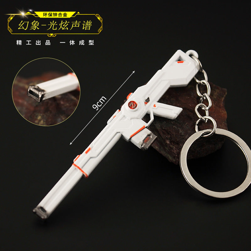 Valorant Style Metal Gun Keychain 🎮✨