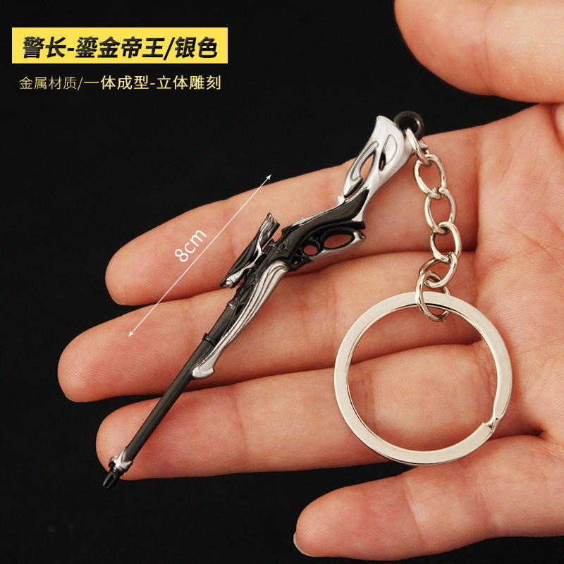 Valorant Style Metal Gun Keychain 🎮✨