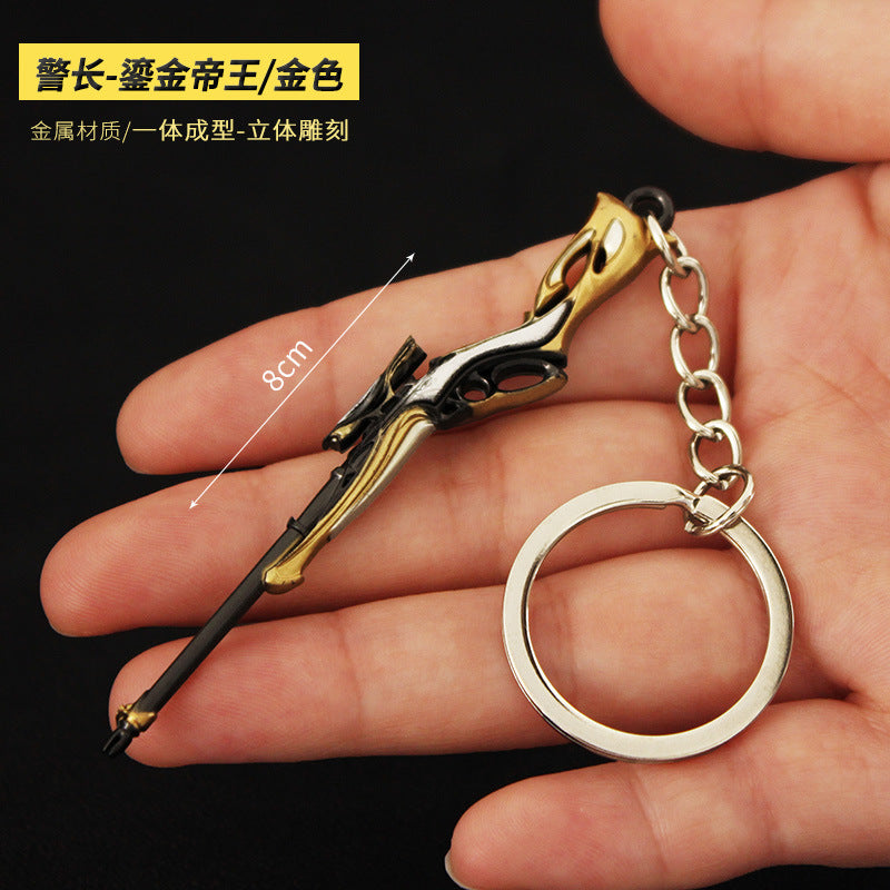 Valorant Style Metal Gun Keychain 🎮✨