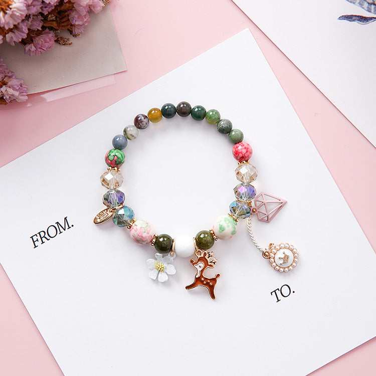 Stylish Natural Bead Bracelet