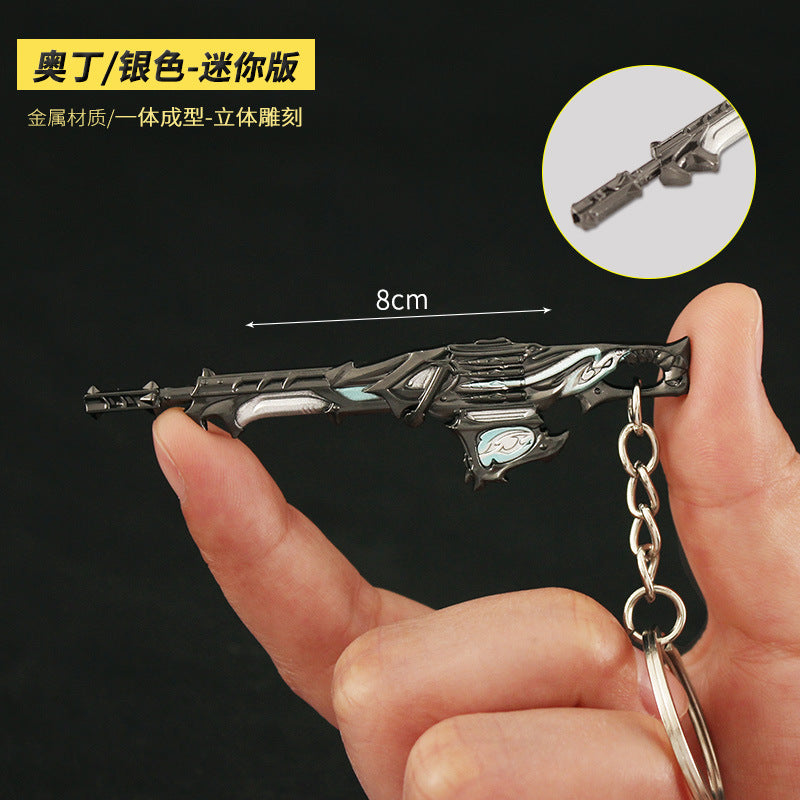 Valorant Style Metal Gun Keychain 🎮✨