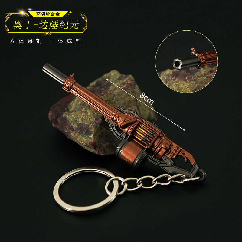 Valorant Style Metal Gun Keychain 🎮✨