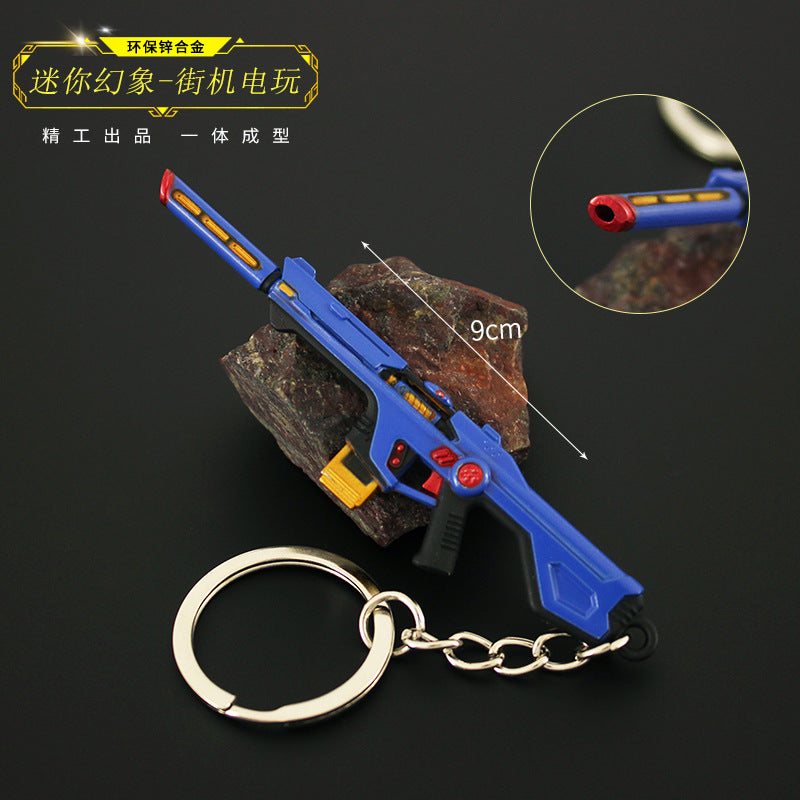 Valorant Style Metal Gun Keychain 🎮✨